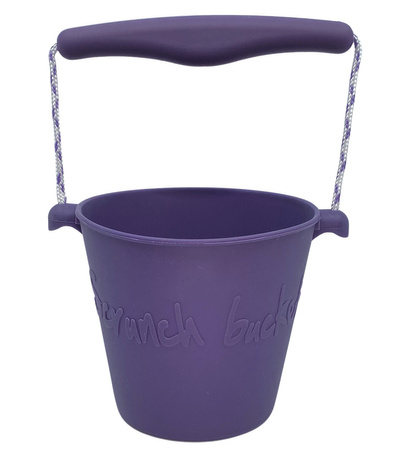 Składane wiaderko do wody i piasku Scrunch Bucket - Purpurowy