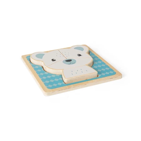 Drewniane puzzle Miś Polarny | Bigjigs Toys®