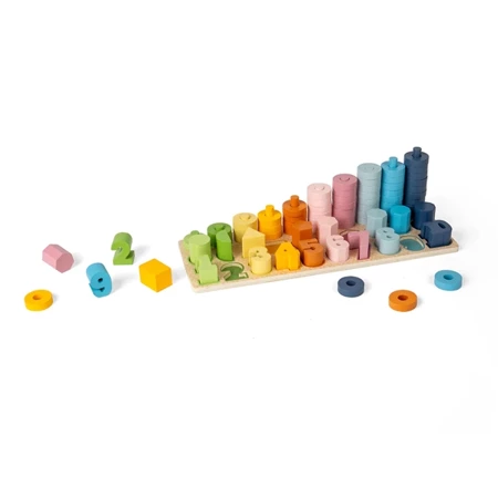 Drewniany sorter do nauki liczenia | Bigjigs Toys®