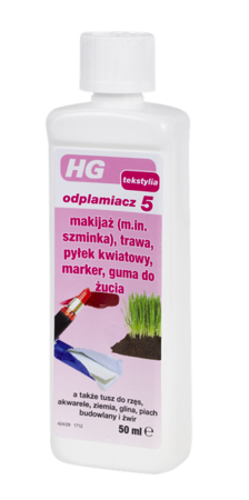 HG odplamiacz 5: trawa, pyłek kwiatowy, marker, guma do żucia, szminka