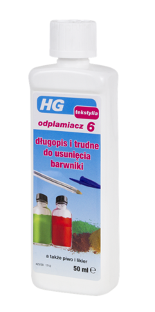 HG odplamiacz 6: długopis i trudne do usunięcia barwniki