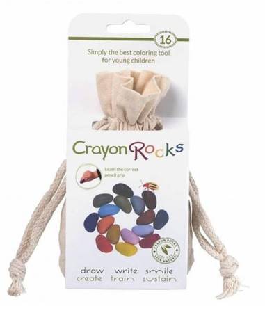 Kredki Crayon Rocks w bawełnianym woreczku - 16 kolorów