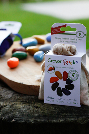 Kredki Crayon Rocks w bawełnianym woreczku  - 8 kolorów