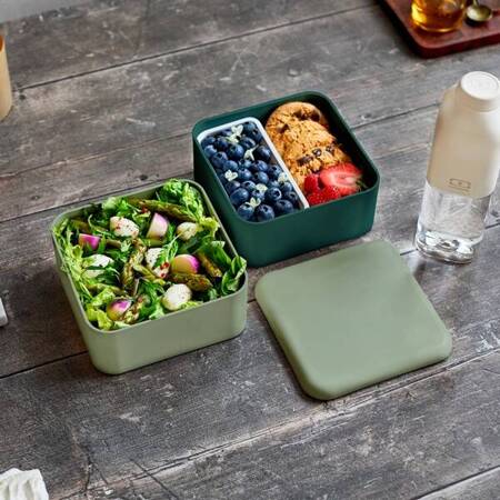 MB-Lunchbox Bento Square FR, Natural Green