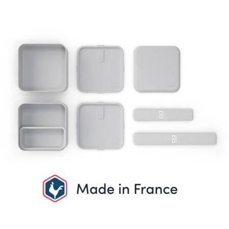 MB-Lunchbox Bento Square, Grey Coton