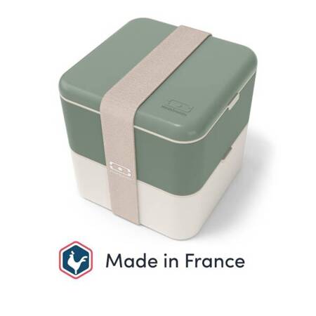 MB-Lunchbox Bento Square, Natural Green
