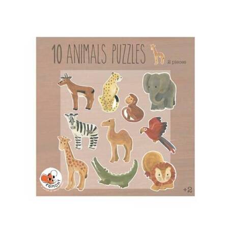 Puzzle 10 afrykańskich zwierząt | Egmont Toys®