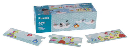 Puzzle do nauki dodawania Apli Kids - Myszki 5+