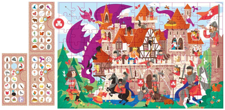 Puzzle obserwacyjne Apli Kids - Zamek 104 el.5+