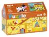 Puzzle w kartonowym domku Apli Kids - Na wsi 3+